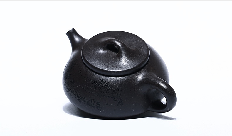 石瓢手工紫砂壺，精致典雅紫砂壺